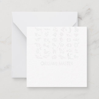 Tarjeta Pequeña Origami Master Japanese paper folding craft