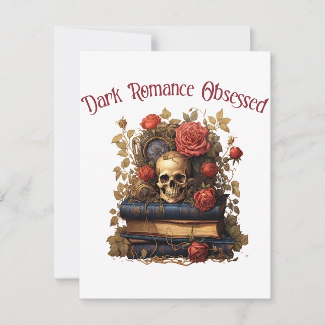 Tarjeta Pequeña Oscuro Romance Obsesivo (Anverso)