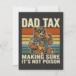 Tarjeta Pequeña Oso de papá genial diseño divertido de tiempo de s