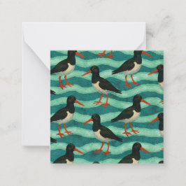Tarjeta Pequeña Oyster Catcher Estilo Post-card