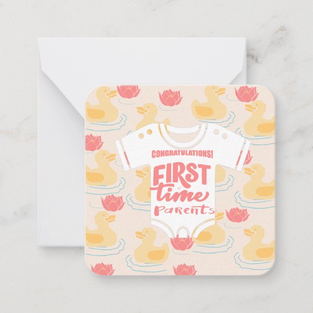 Tarjeta Pequeña Padres primerizos: (Anverso)