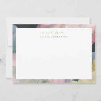 Tarjeta Pequeña Painted Abstract Art Personal Stationery Note card