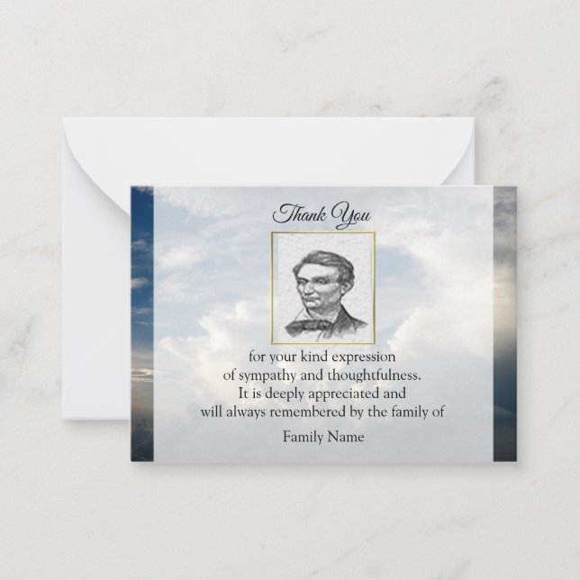 Tarjeta Pequeña Paisaje De La Nube Después De Las Cartas De Gracia (Anverso)