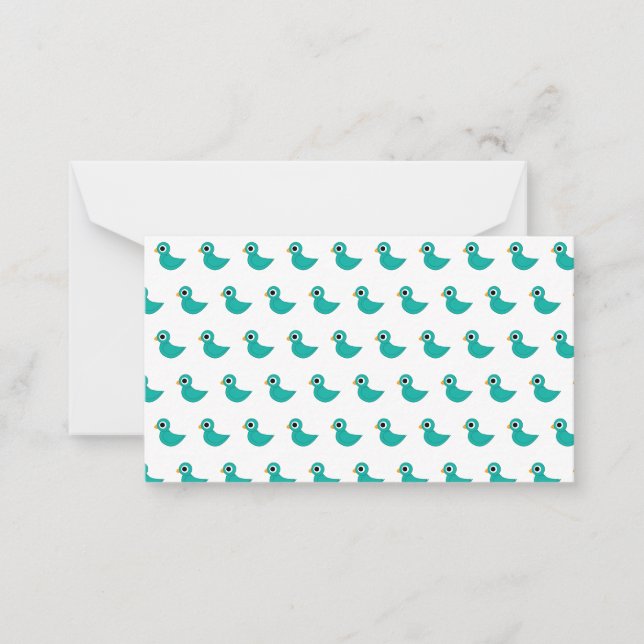 Tarjeta Pequeña Pájaro azul lindo (Anverso)