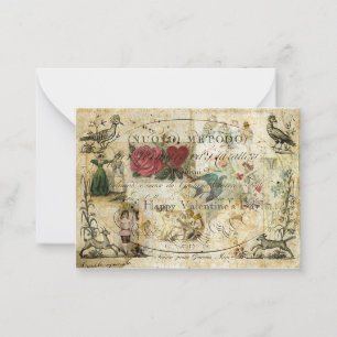 Tarjeta Pequeña Pájaro en la mano