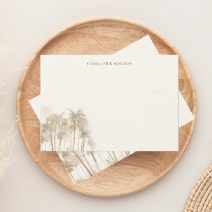 Tarjeta Pequeña Palm de color acuático tropical personalizado