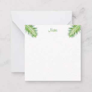 Tarjeta Pequeña Palm Leaves Guión manuscrito moderno elegante