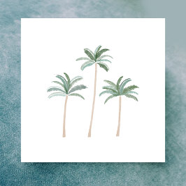 Tarjeta Pequeña Palmeras de Playa