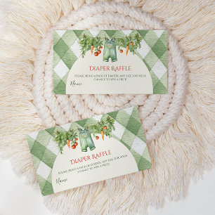 Tarjeta Pequeña Pañal para Baby Shower de Brote Neutro en Género R
