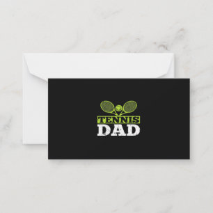 Tarjeta Pequeña Papá de tenis jugador de tenis Amante del tenis