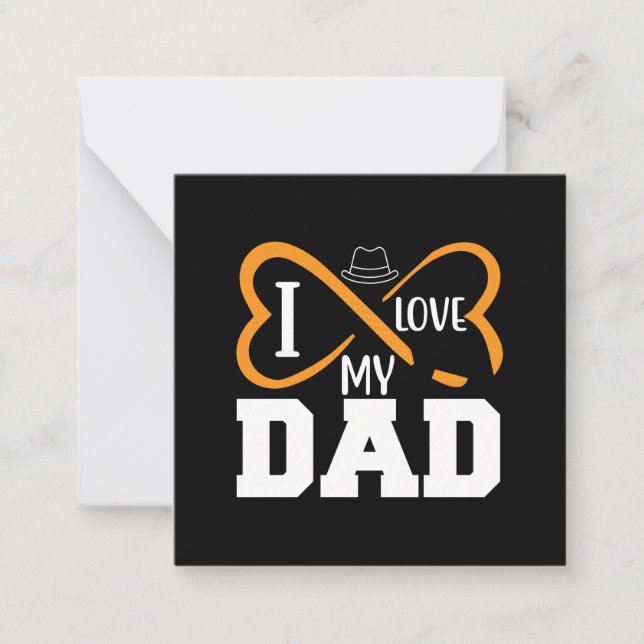 Tarjeta Pequeña Papá Regalos | Amo A Mi Papá (Anverso)