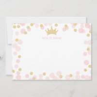 Papel de carta de la Princesa Rosa con Brillo y Lu