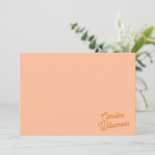 Tarjeta Pequeña Papel de carta personalizado con fuente de letra n