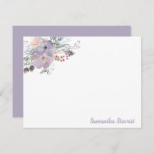 Papel de carta personalizado de flores de lilas
