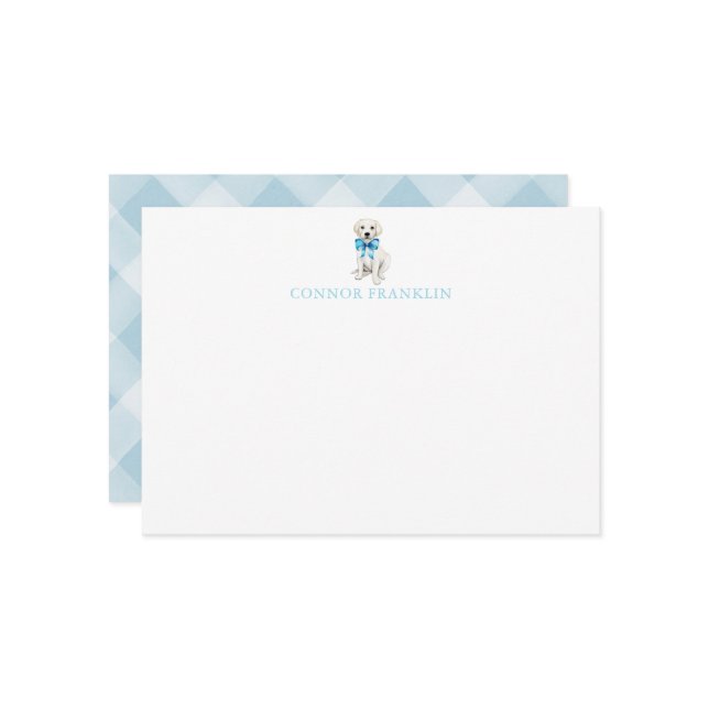 Tarjeta Pequeña Papel de carta personalizado de laboratorio blanco (Anverso/Reverso In Situ)