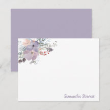 Papel de carta personalizado Flor de Lila 
