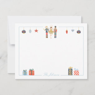 Tarjeta Pequeña Papel de Navidad clásico del Cascanueces