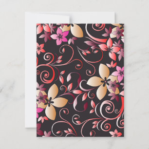 Tarjeta Pequeña Papel de pared de flores 7