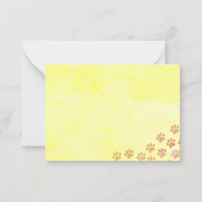 Tarjeta Pequeña Papel de pintura con papel de manzana pintado Impr (Anverso)