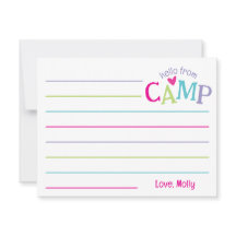 Papel de verano para campamento Rayas Coloridas Fe