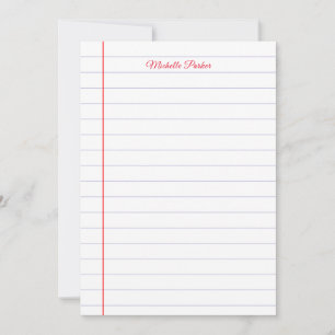 Tarjeta Pequeña Papel en blanco Profesional Llanin Minimalista Mod