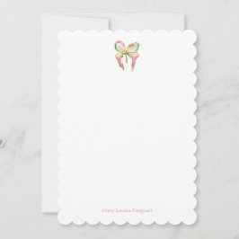Tarjeta Pequeña Papel para vieiras de mariposa de abril