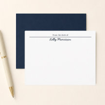 Papel Personalizado Azul Marino De Parte De