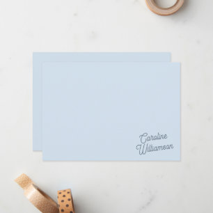 Tarjeta Pequeña Papel Personalizado de Escritura Moderna Minimalis