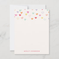 Papelería Corazones Pequeños - Fresa