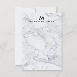 TARJETA PEQUEÑA PAPELERÍA DE MÁRMOL PERSONALIZADA