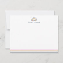 Papelería infantil colorida boho arcoíris