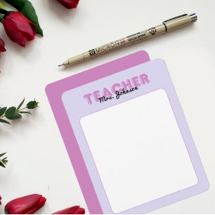 Tarjeta Pequeña Papelería Personalizada para Maestros Fin de Año P