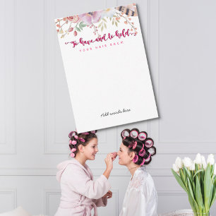 Tarjeta Pequeña para tener y mantener tu cabello atrás despedida d