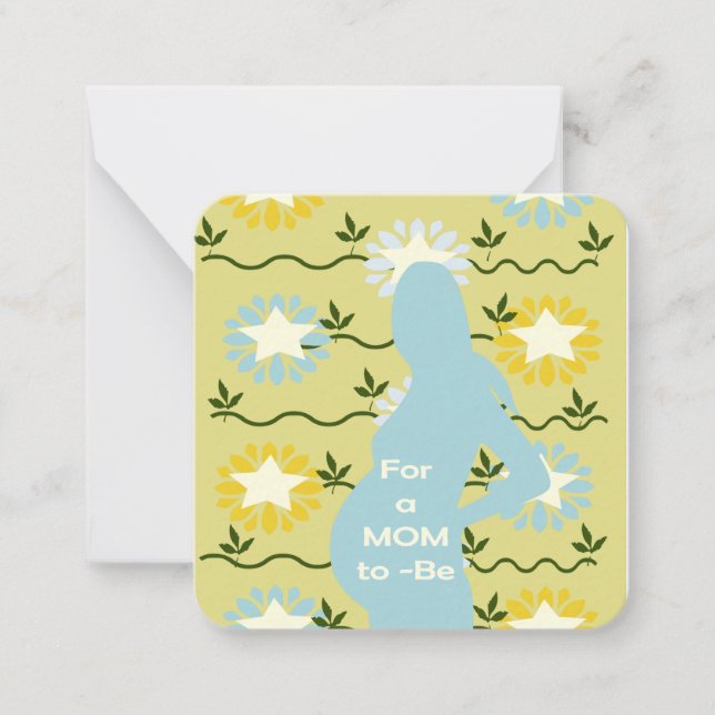 Tarjeta Pequeña Para una madre en camino (Anverso)