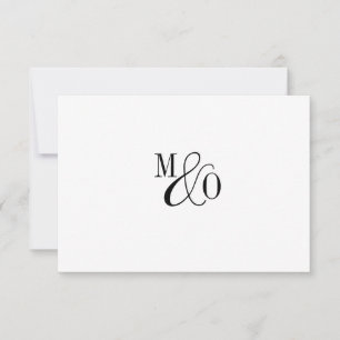Tarjeta Pequeña Pareja de Ampersand Monograma