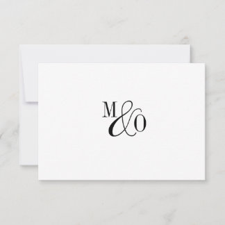 Tarjeta Pequeña Pareja de Ampersand Monograma