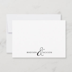 Tarjeta Pequeña Pareja de Ampersand Monograma