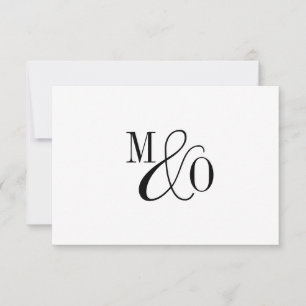 Tarjeta Pequeña Pareja de Ampersand Monograma