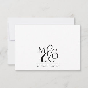 Tarjeta Pequeña Pareja de Ampersand Monograma