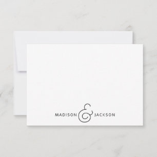 Tarjeta Pequeña Pareja de Ampersand Monograma