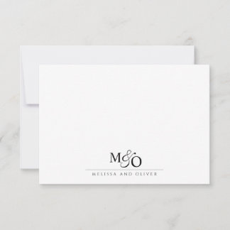 Tarjeta Pequeña Pareja de Ampersand Monograma