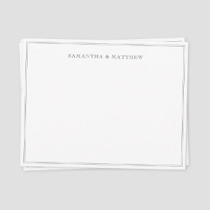 Tarjeta Pequeña Pareja de borde doble negra