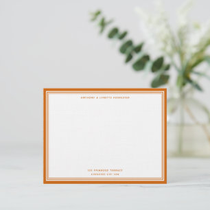 Tarjeta Pequeña Pareja fronteriza Naranja de Marmalade