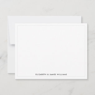 Tarjeta Pequeña Pareja minimalista moderna