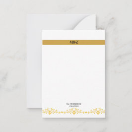 Tarjeta Pequeña Pareja Monograma boda fecha cartón decorativo