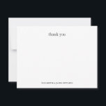 Tarjeta Pequeña Pareja Personalizada de Simple Agradecimiento<br><div class="desc">Expresa tu gratitud con esta sencilla y elegante tarjeta de agradecimiento para parejas. Perfecta para bodas,  compromisos,  fiestas de compromiso o celebraciones de aniversario,  su diseño limpio te permite personalizarla con tus nombres,  iniciales o un mensaje especial.</div>