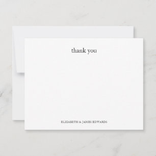 Tarjeta Pequeña Pareja Personalizada de Simple Agradecimiento