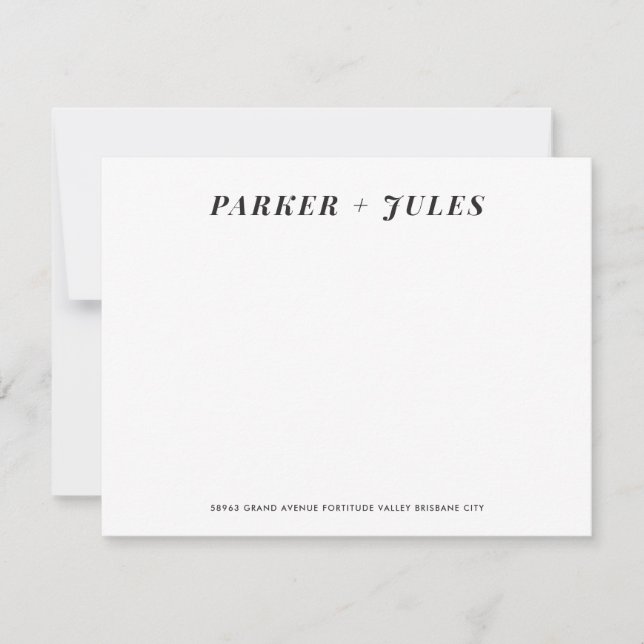 Tarjeta Pequeña Parejas Stationery (Anverso)