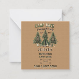 Tarjeta Pequeña Partido de la Fiesta Rusa de Bachelorette Camp Bac