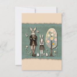 Tarjeta Pequeña Pascua elegante